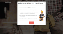 Desktop Screenshot of handyhand.dk